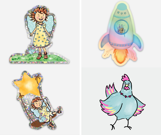 Starlight Sticker Set lifestyle image showing stickers in use | Stories with Starlight