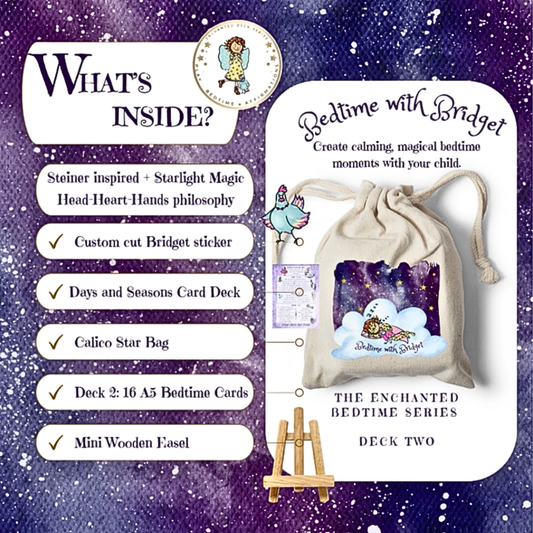 Bedtime Gift Bundle styled product shot showing gift presentation | Stories with Starlight