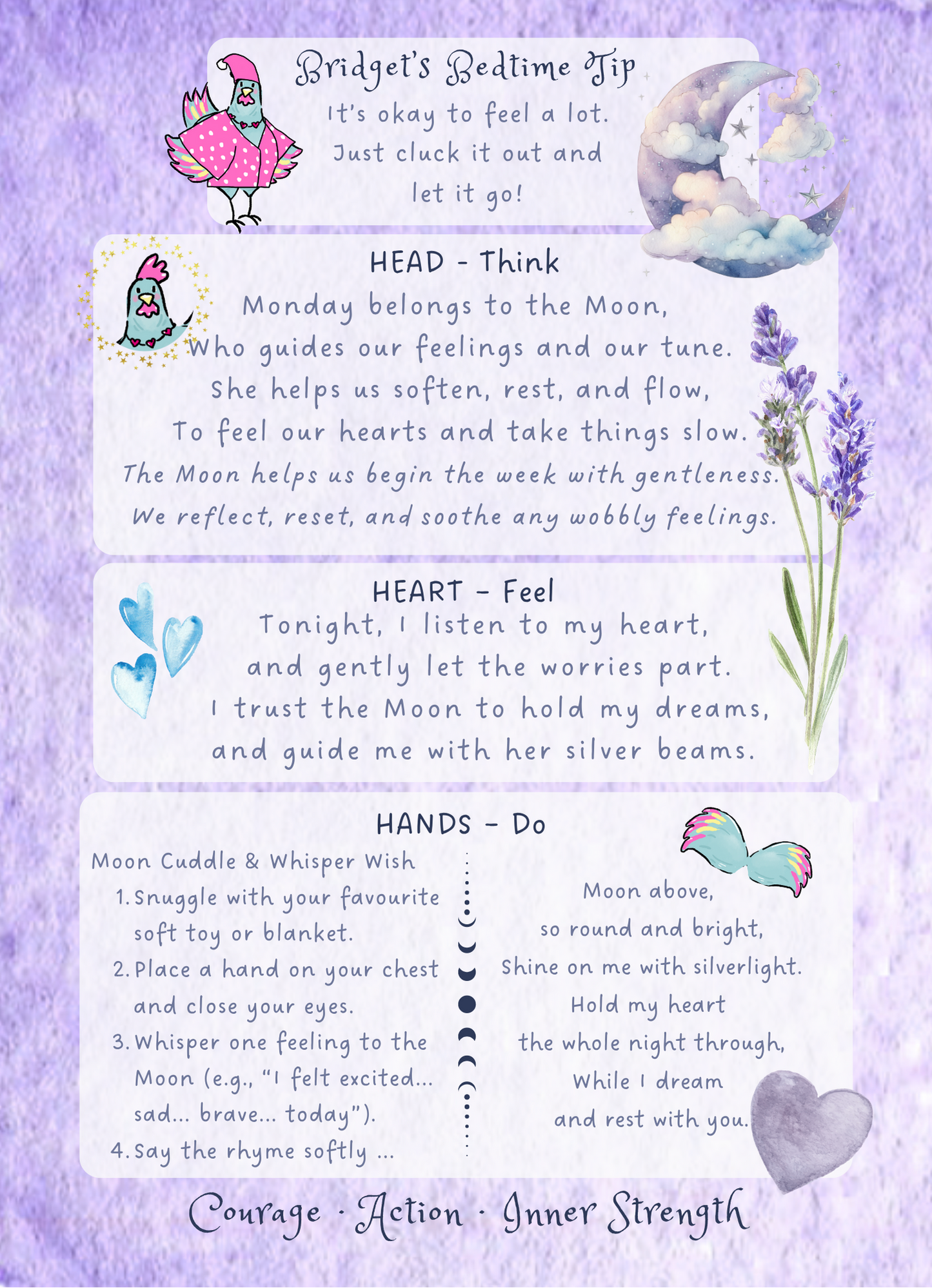 Bedtime Gift Bundle detail showing card interior spread | Stories with Starlight