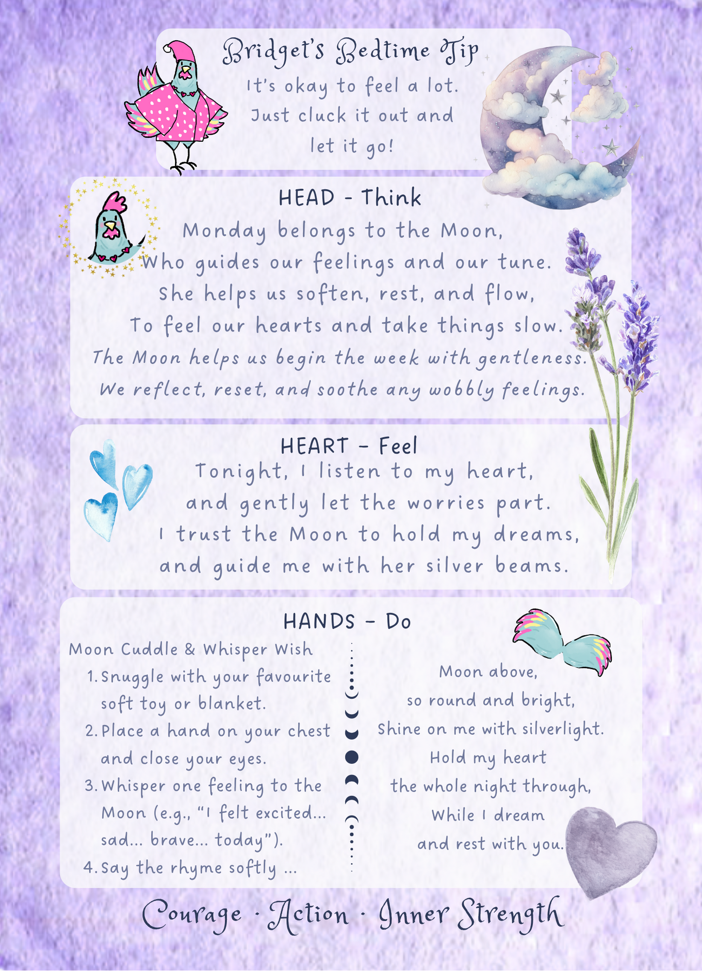 Bedtime Gift Bundle detail showing card interior spread | Stories with Starlight