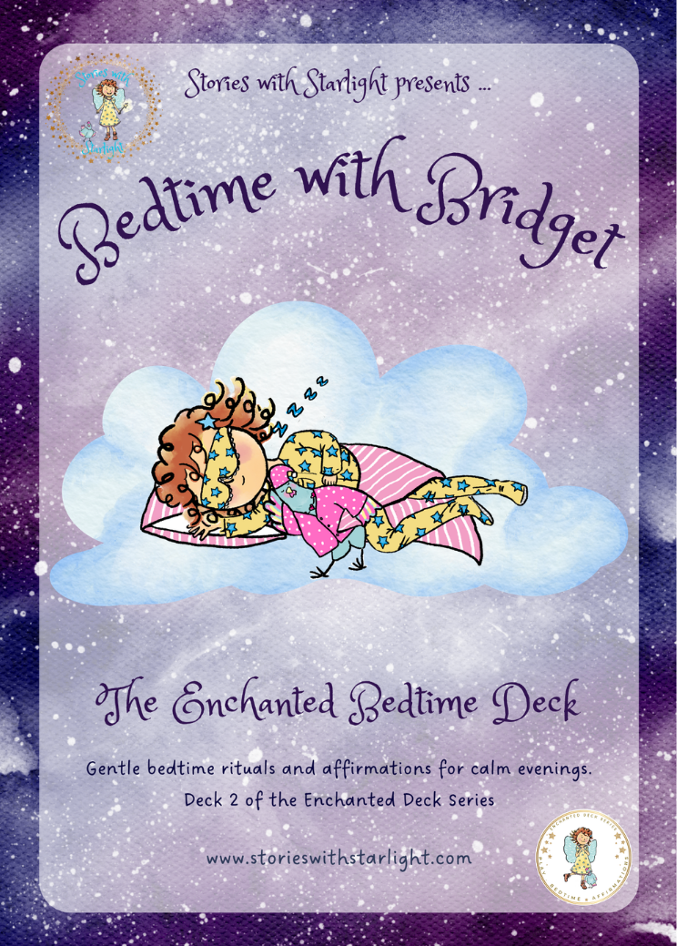 Bedtime with Bridget individual card detail showing bedtime routine illustration | Stories with Starlight