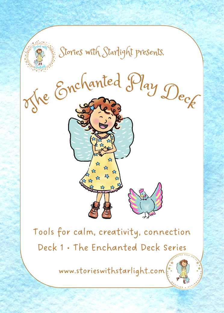 The Enchanted Play Deck — illustrated kids card game by Stories with Starlight, printed in Australia, ages 4–8