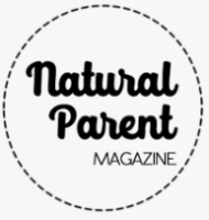 Logo of Natural Parent Magazine with a black circle outline.